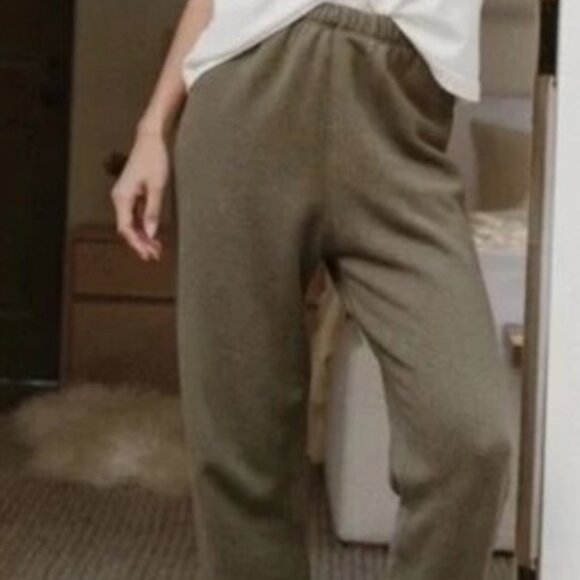 Jenni Kayne Pants - Jenni Kayne Saturday Sweatpant Olive Green